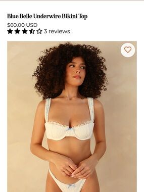 Dippin' Daisy's Blue Belle Underwire Bikini Top